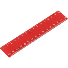 Altitude Scholastic 15cm Ruler Red Unbranded
